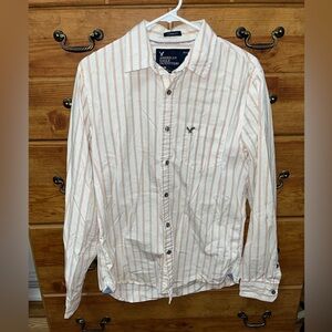 American Eagle Outfitters Men's Casual Striped Shirt